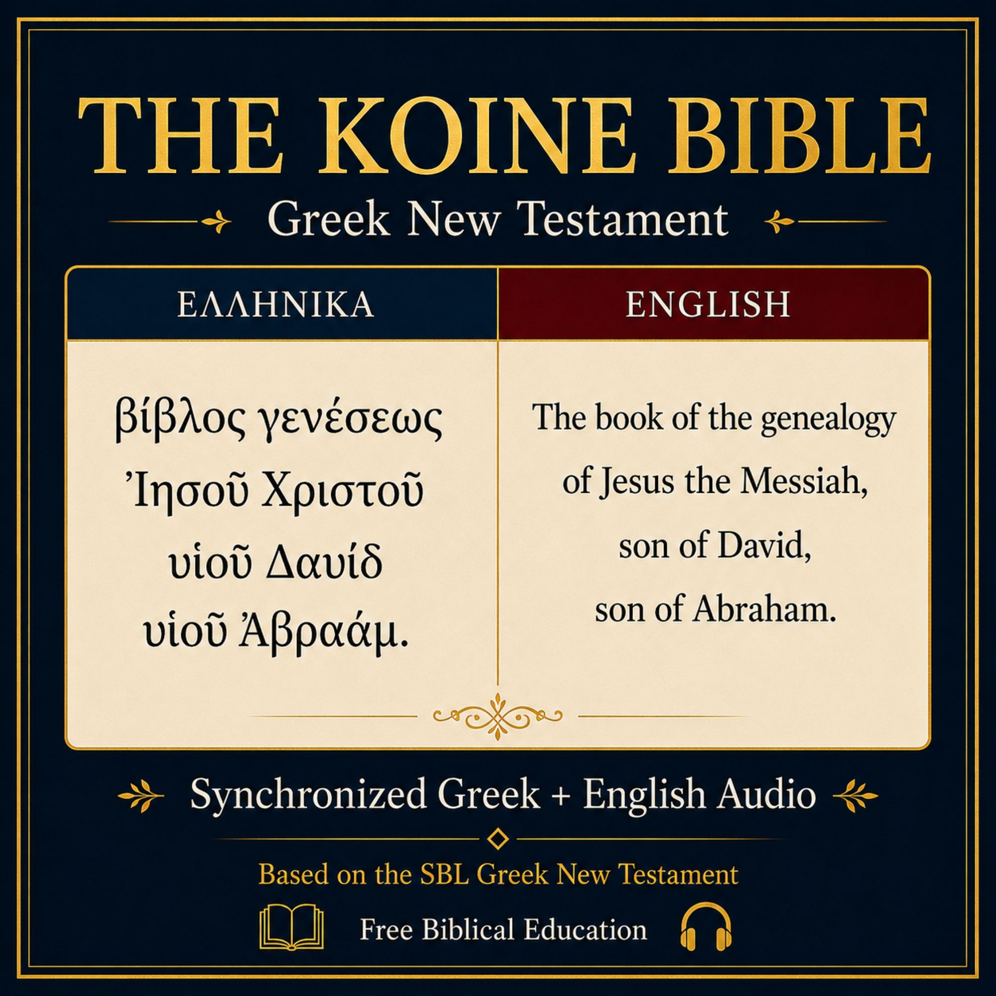 The Koine Bible cover artwork